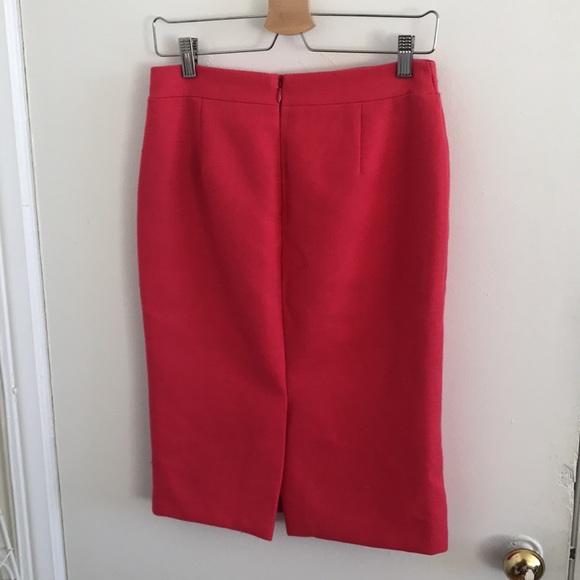 J. Crew no. 2 pencil skirt in coral wool - Picture 6 of 8